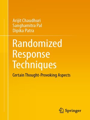 cover image of Randomized Response Techniques